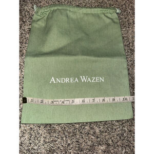 Andrea Wazen Green & Light Blue Drawstring Storage Dust Bag One Size​